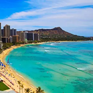 1414- Heart Of Waikiki With Kitchen - Free Parking - View Holiday home Honolulu